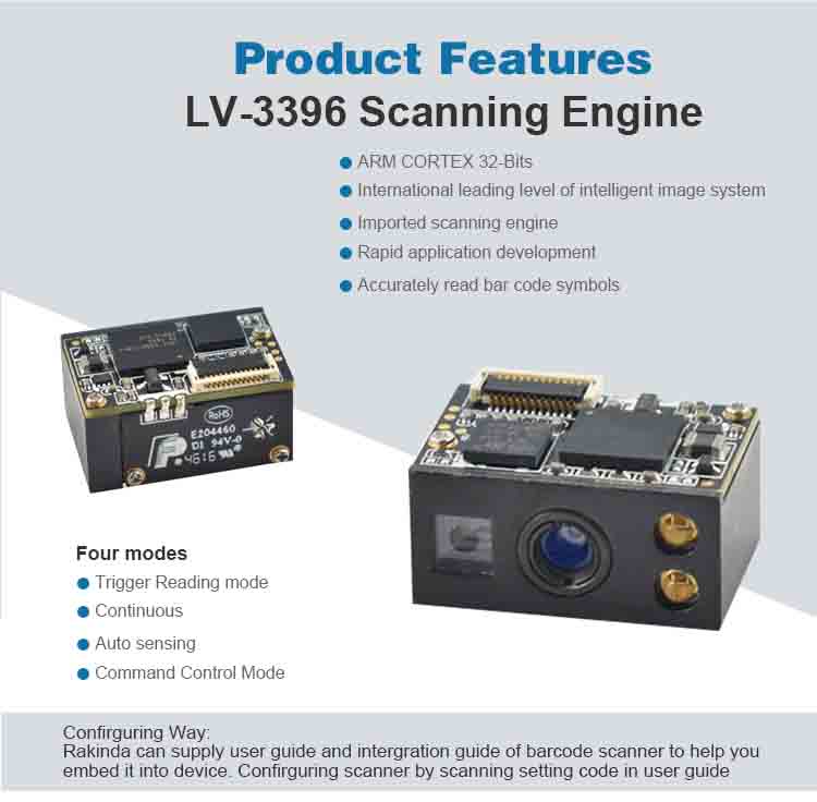 LV3396 2D Barcode Scanner Module