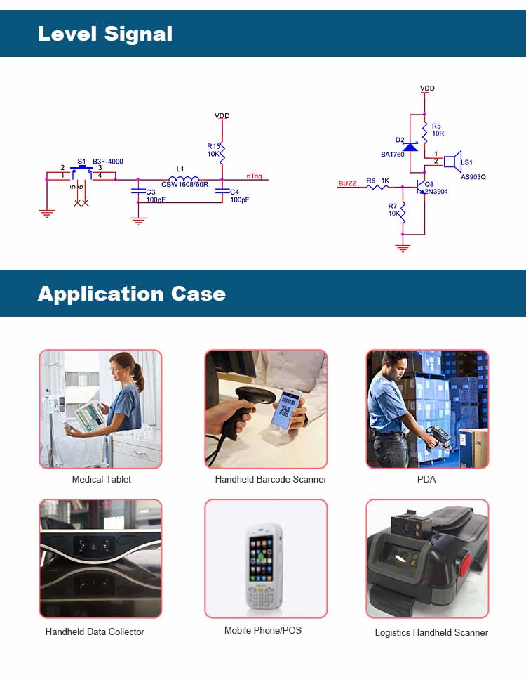 LV3396 2D Barcode Scanner Module