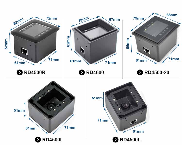 RD4500I 2D Fixed Mount Barcode Scanner