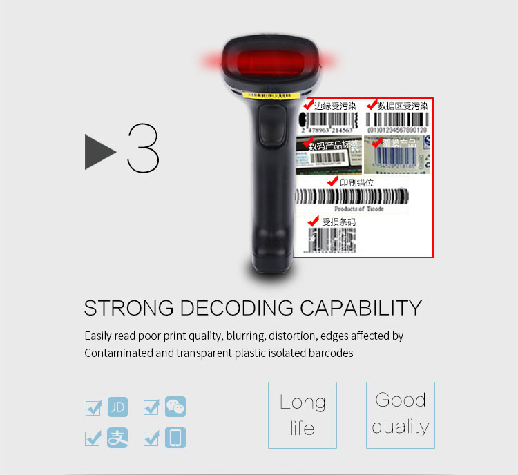 RK1201 CCD Barcode Reader