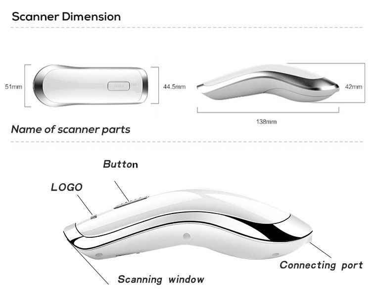 RD2 Portable 2D Barcode Scanner