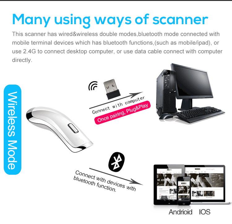 RD2 Portable 2D Barcode Scanner