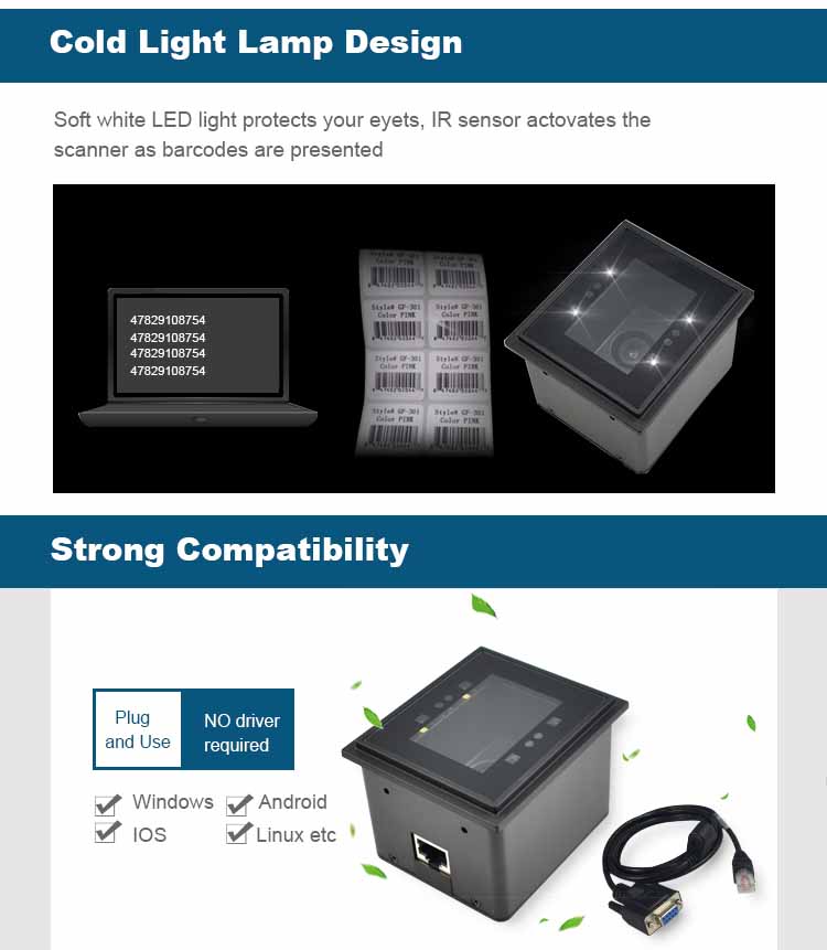 RD4500-20 QR Code Payment Scanner