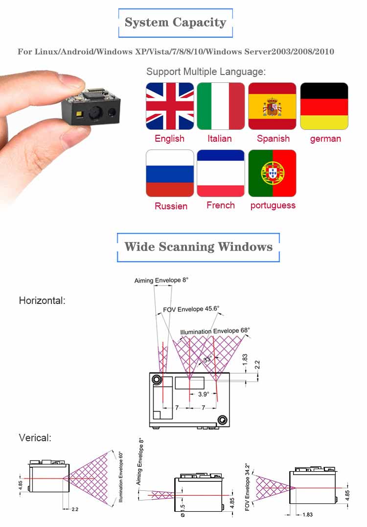 LV3085 2D Barcode Scanner Module