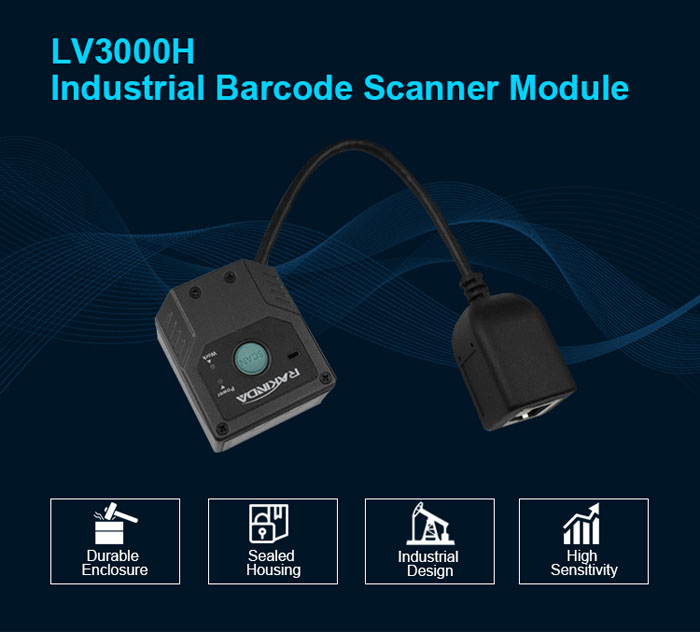 LV3000H Fixed Mount 2D Barcode Scanner