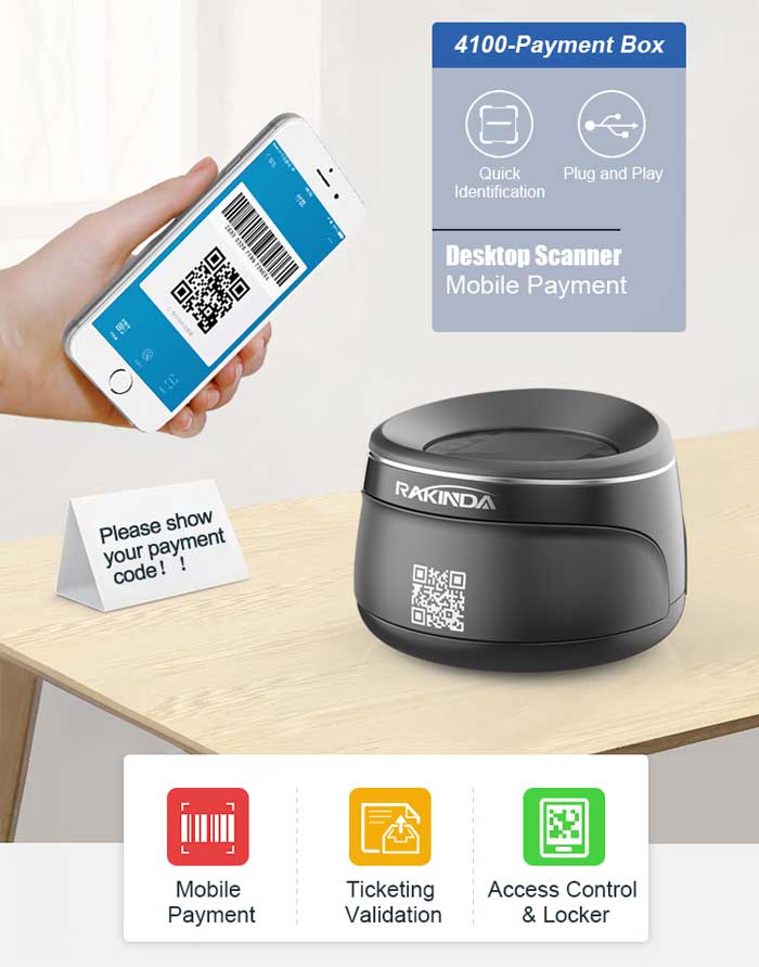 RD4100 2D Desktop Barcode Scanner