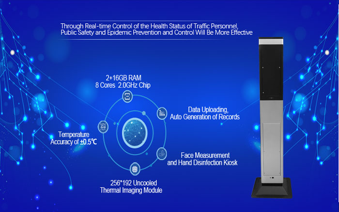 Face Recognition Thermometer and Auto Disinfectant Dispenser