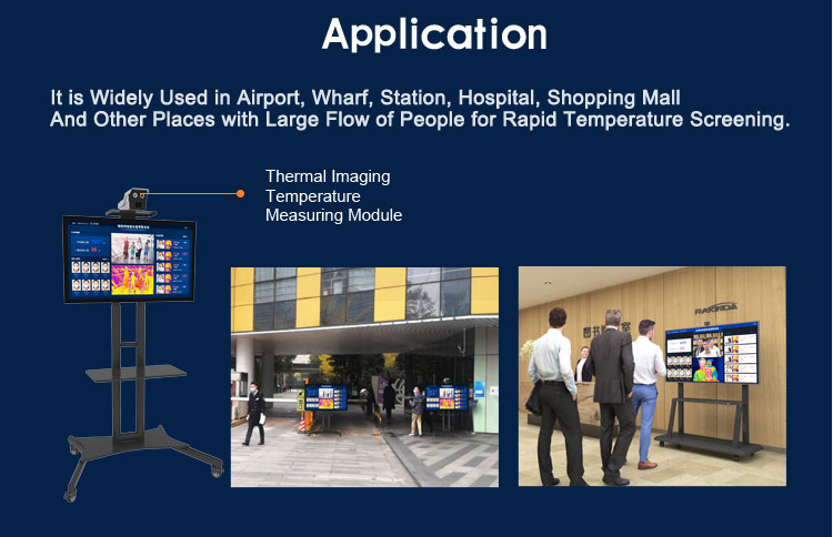 TM2 Multi-person Face Recognition Temperature Measurement System